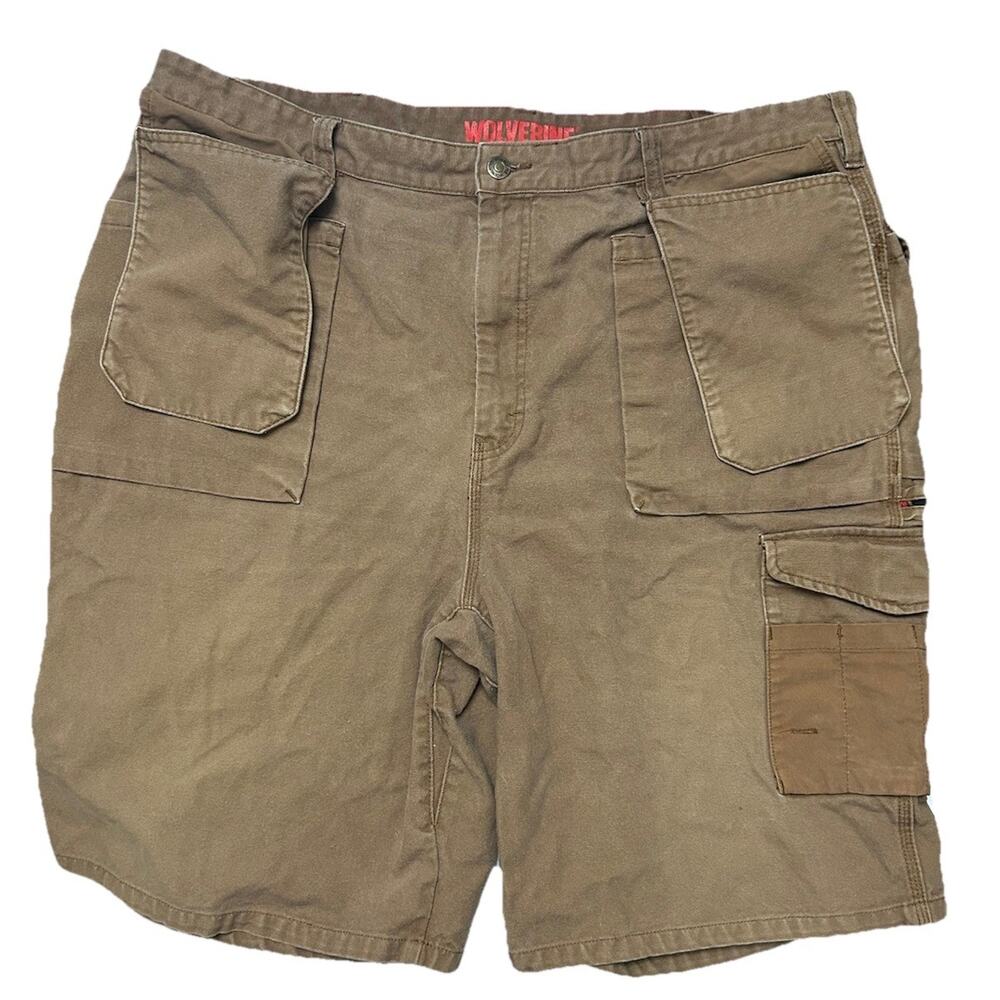 Wolverine Utility Carpenter shorts men’s 44 Brown Canvas work short heavier